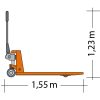 Seitenansicht Carretilla elevadora de horquillas GHW 25