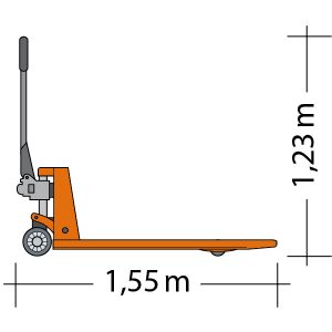 Seitenansicht Empilhadeira GHW 25