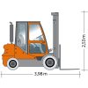 Side view of the forklift GSD 30-5560 Z