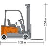 Picture Forklift GSE 20-5500 with dimensions