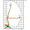 Arbeitsdiagramm der SGT 12 AL Gelenkteleskop-Arbeitsbühne