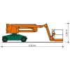 Diagramma laterale Piattaforma di lavoro telescopica comune SGT 15 E III