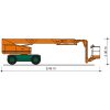 Dimensions of the SGT 16 U articulated telescopic work platform