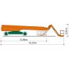 Dimensions du véhicule du stade télescopique ST 57 KA