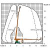 Diagrama de trabajo Etapa del camión T 30 K con dimensiones