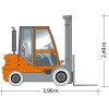 Forklift GSD 30-5560 side view