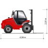 Dimensões do veículo GSD 50-5500 A