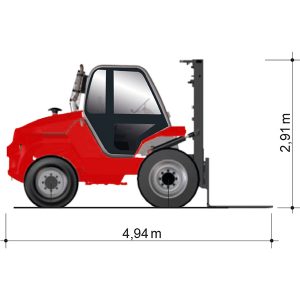 Dimensiones del vehículo GSD 50-5500 A