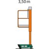 Working dimensions IL 3,5 Indoorlift