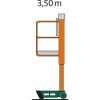 Dimensões de trabalho IL 3,5 Indoorlift