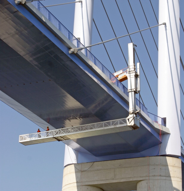 Underbridge-weergaveapparaat UB-apparaat in gebruik