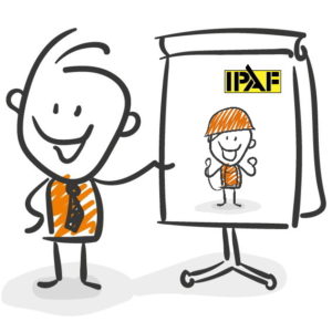 Arnés con pictograma de entrenamiento EPI de IPAF