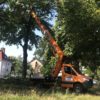 Op vrachtwagen gemonteerde hoogwerker T 26 BK bomen kappen