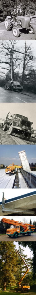 Jubiläum 60 Jahre Cramer Arbeitsbühnen Collage vertikal