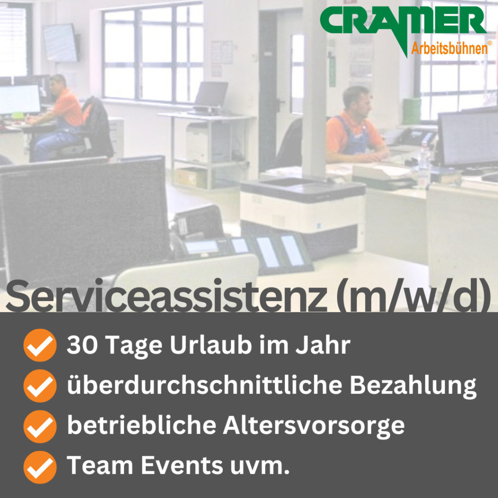 Serviceassistenz (m/w/d) in Vollzeit gesucht