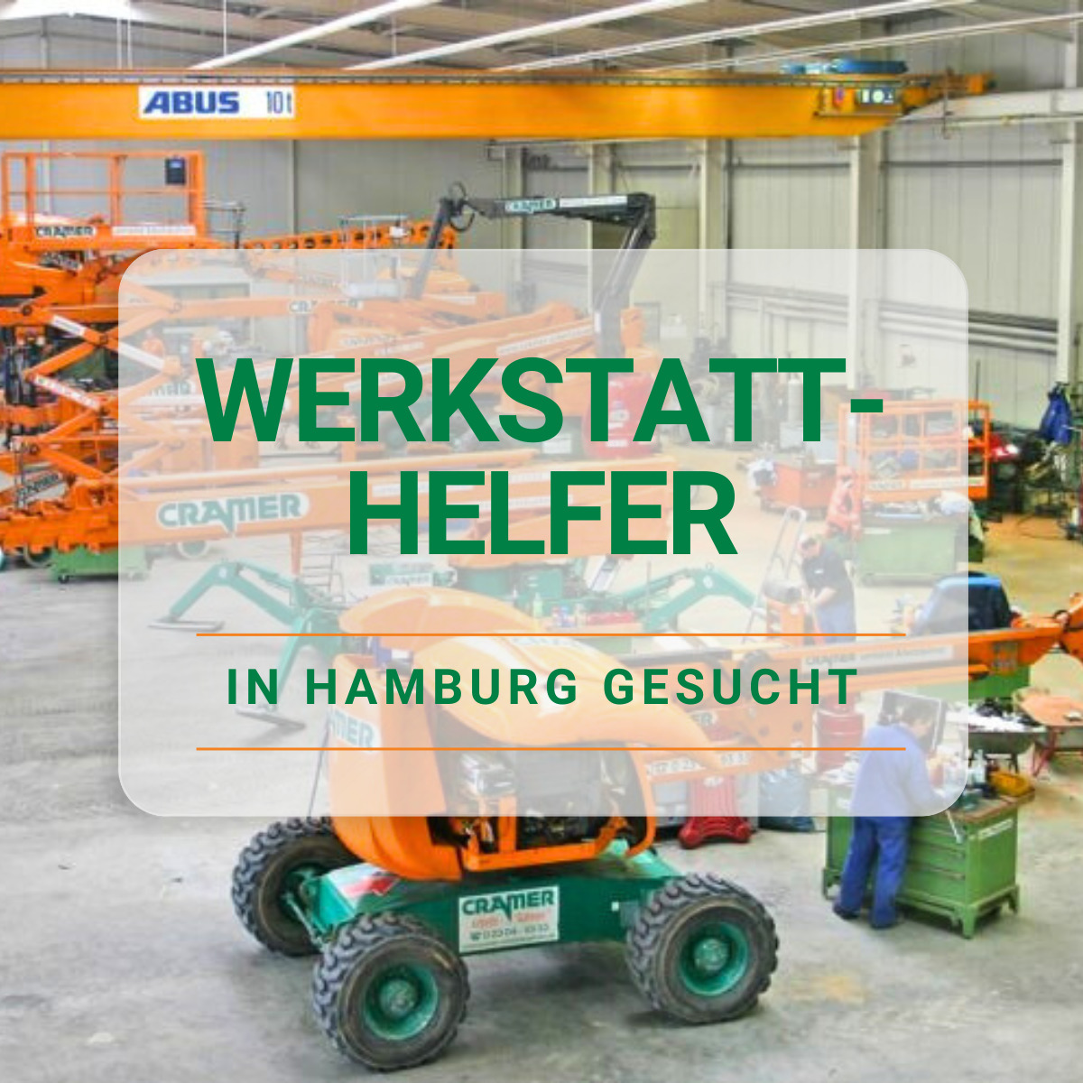 Werkstatthelfer in Hamburg gesucht