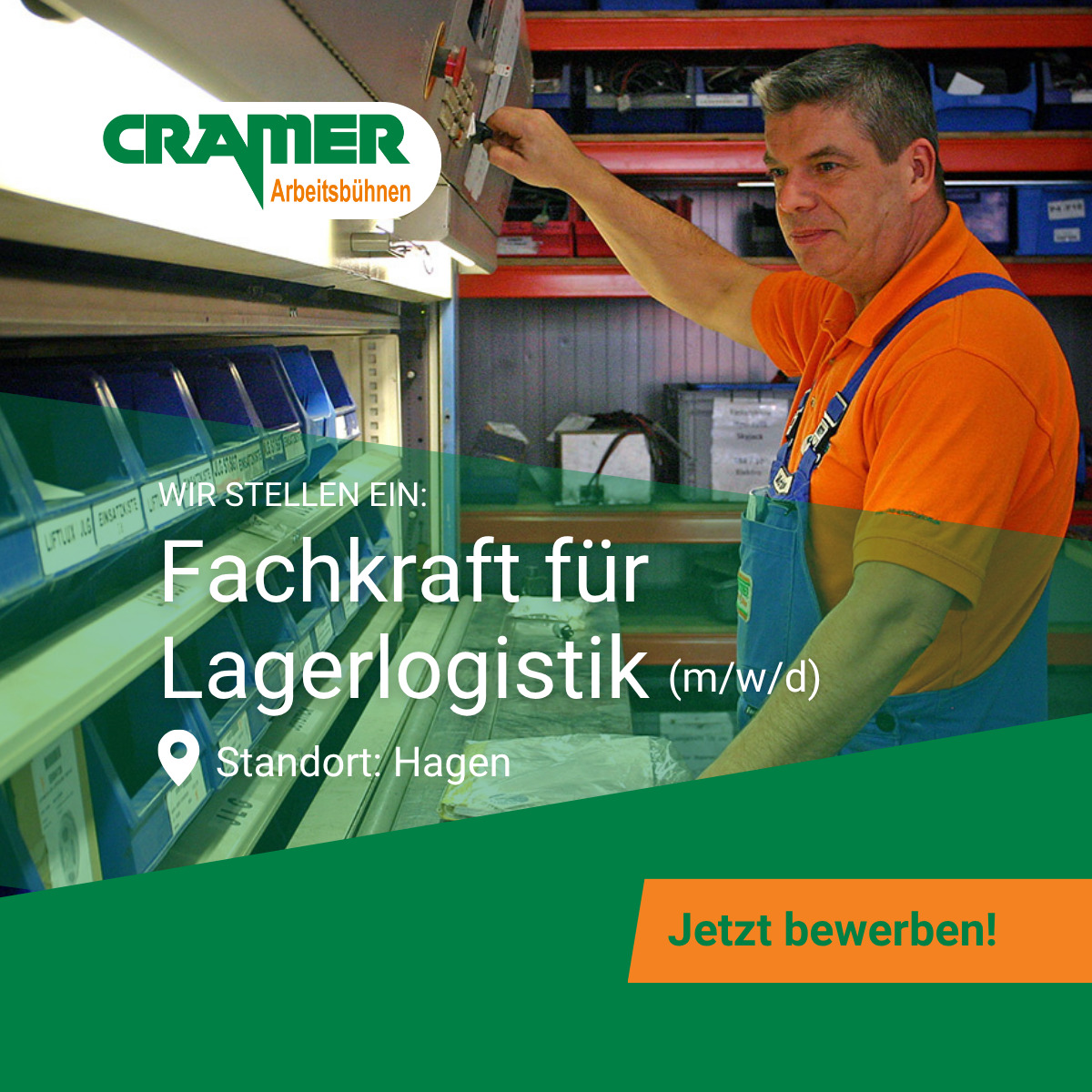 Stellenanzeige Fachkraft für Lagerlogistik