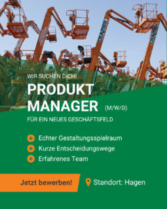 Stelllenanzeige Job Produktmanager mwd